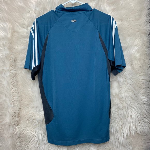 Adidas Blue Polo Shirt - Picture 5 of 6